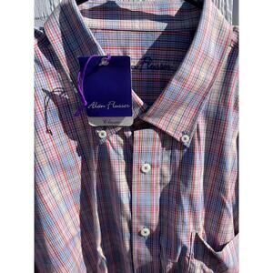 ALAN FLUSSER  NWT Multicolored Plaid Cotton Long Sleeve  2XL  XXL